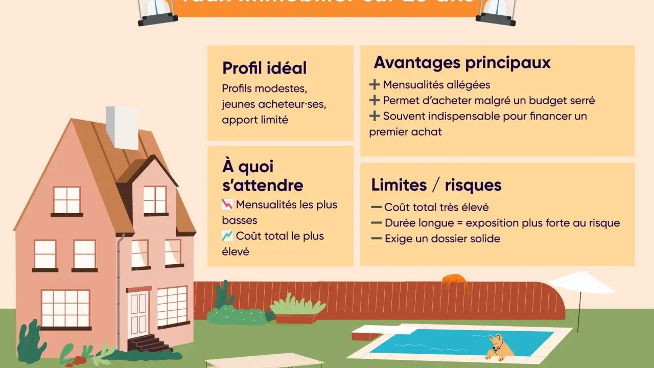 Emprunter 140 000 euros sur 25 ans : un prêt immobilier pour des profils modestes, avec des mensualités allégées mais un coût total élevé.
