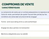 Le compromis de vente est un contrat préparatoire qui scelle l'accord des parties sur les conditions de vente. Ce modèle compromis de vente simplifié détaille ses caractéristiques.