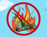Interdiction de brûler les déchets verts. La réglementation sur le stockage des déchets verts interdit le feu.