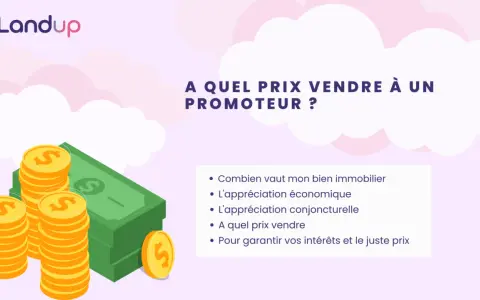 Vendre sa maison à un promoteur : découvrez comment obtenir le juste prix. Illustration avec des pièces et billets.